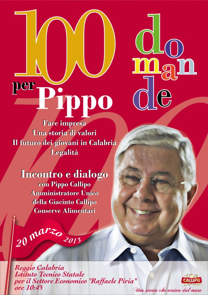 "100 domande per Pippo"Vibonesiamo.it – Mario Vallone Editore